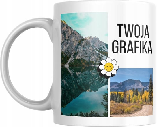 Kubek z Twoją grafiką, zdjęciem 330ml z nadrukiem napisem na prezent +lista Torby Pro