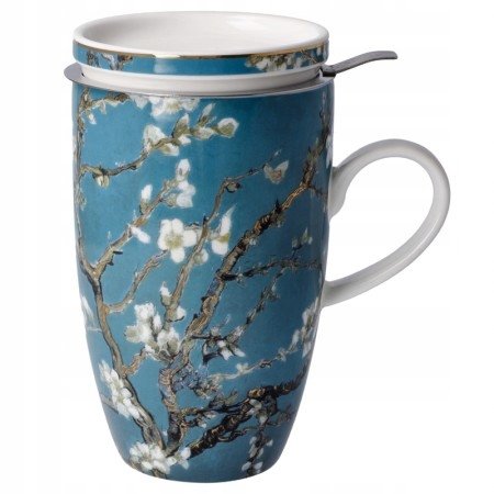 Kubek z zaparzaczem Almond Tree Blue 450 ml Vincent van Gogh Goebel Tea Tea