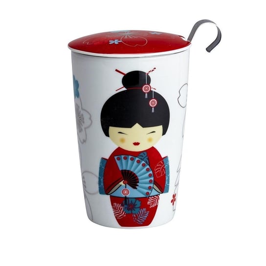 Kubek z zaparzaczem Little Geisha Red EIGENART, 15,5x9,5 cm Eigenart