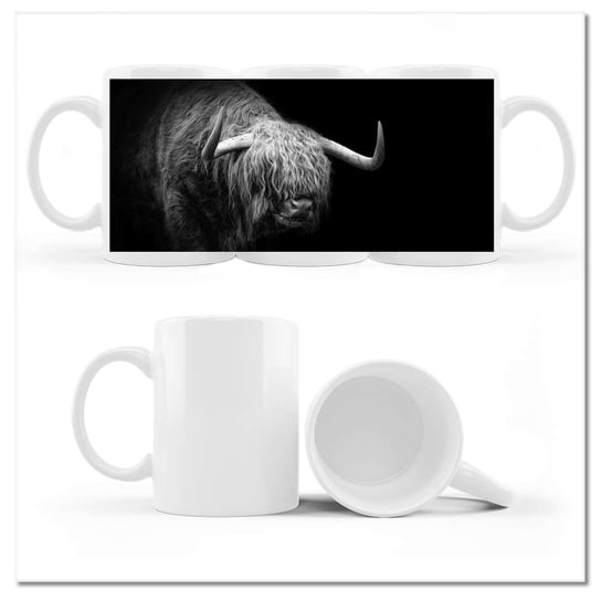 Kubek ze zdjęciem Szkocka krowa zwierze ZeSmakiem