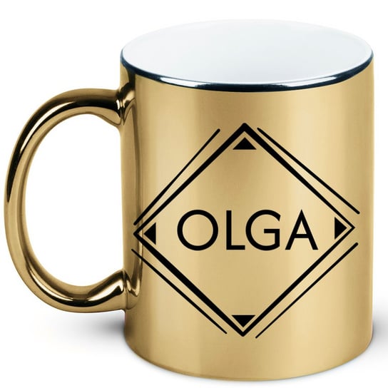Kubek złoty z imieniem Olga, prezent dla Olgi, 5 hiperprezenty.pl