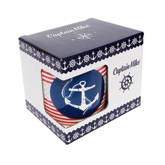 Kubek znad morza w pudełku marynistyczny pamiątka Captain Mike® Captain Mike