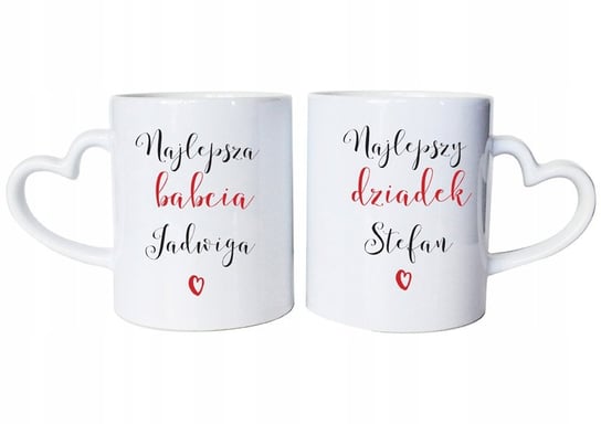 Kubki ceramiczne z imieniem na Dzień Babci i Dziadka, zestaw dla dziadków, pomysł na prezent, Sowia Aleja Inna marka