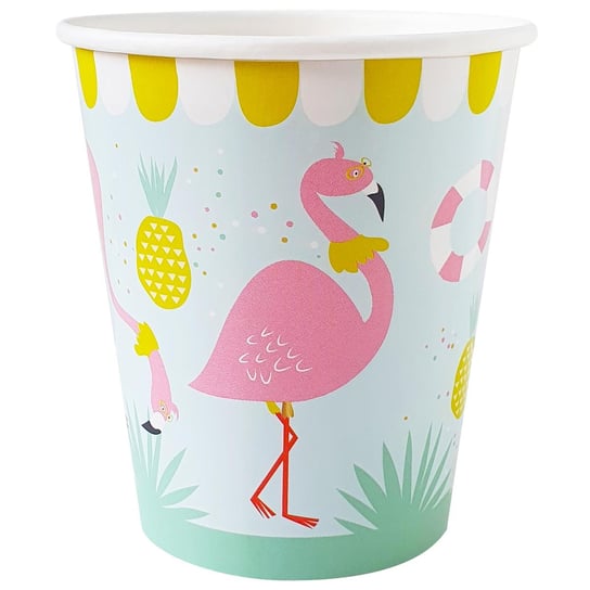 Kubki Flamingo Party 250 ml, 8 szt. / Wiewiórka i Spółka® Wiewiórka i Spółka