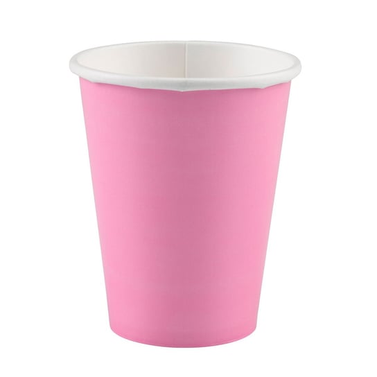 Kubki New Pink papier 250 ml 8szt Amscan