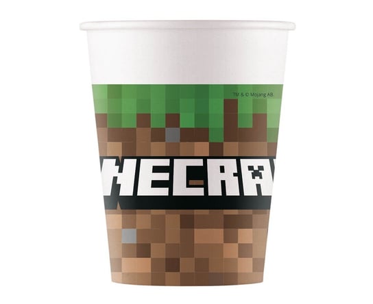 Kubki papierowe jednorazowe Minecraft 200ml 8szt ABC