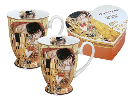 Kubki w sercu - G. Klimt, Pocałunek (CARMANI) Carmani