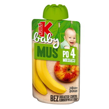 Kubuś Baby Mus Po 4 Miesiącu Jabłko Banan 100 G Kubuś
