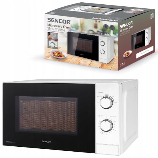 Kuchenka mikrofalowa MIKROFALÓWKA 700W 20L 5 MOCY biała Sencor SMW 1718WH Sencor