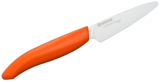 Kuchenny nóż ceramiczny do obierania, pomarańczowa rączka Kyocera, 7,5 cm Kyocera