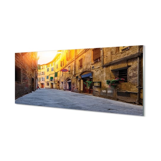 Kuchenny panel szklany Włochy Ulica budynki 125x50 cm Tulup