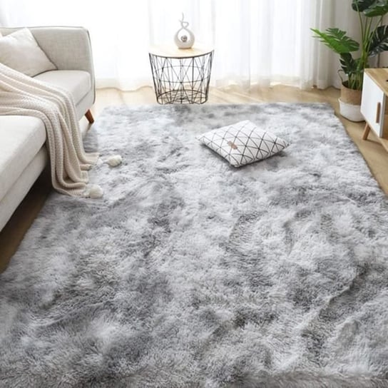 Kudłaty dywanik do salonu 160 x 230 cm Szary miękki dywanik do sypialni Mata podłogowa Inna marka