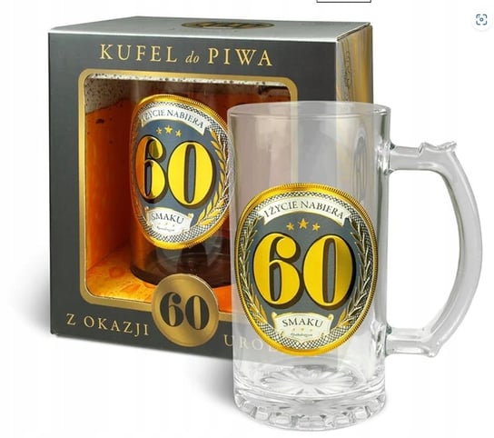 Kufel Do Piwa Na 60Stkę 60 Urodziny Życie Nabiera Smaku Inna marka