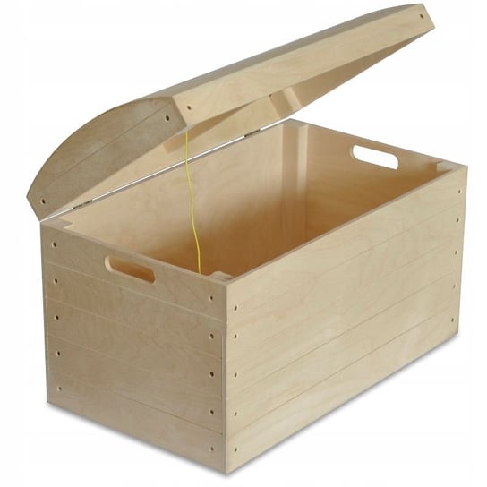 Kufer pudełko drewniane skrzynia duża na prezent zabawki 56,5x33x36,5 cm Creative Deco