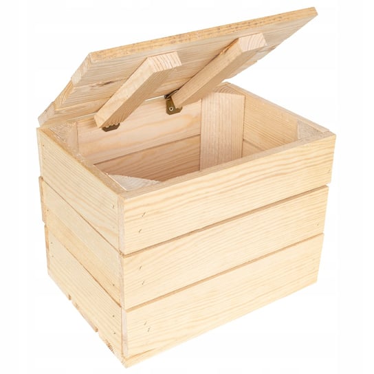 Kufer skrzynia z drewna desek pudełko 27x20x21,5cm Inna marka