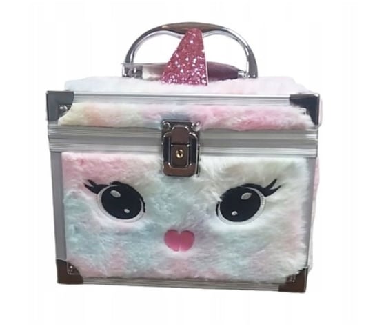 Kuferek futrzany Kosmetyczka walizka dziecięca z produktami do makijażu I Love My Style 18 Jednorożec Inna marka