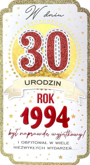 Kukartka, Kartka na 30 urodziny, na trzydziestkę, rocznik 1994 Kukartka