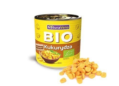 KUKURYDZA KONSERWOWA BIO 340 g - NATURAVENA Naturavena