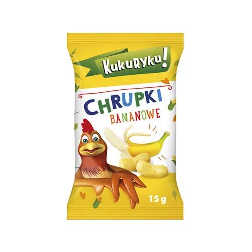 Kukuryku Chrupki Kukurydziane Bananowe 15G Inna marka