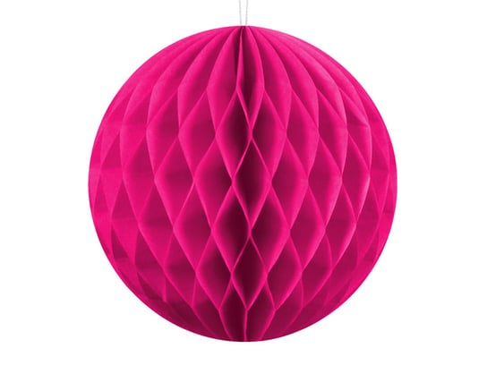 Kula bibułowa, różowa, 10 cm PartyDeco