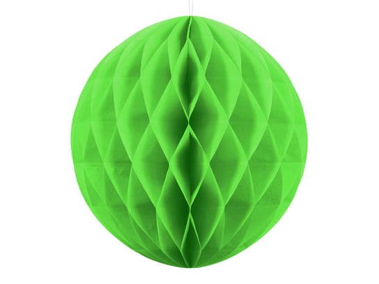 Kula bibułowa, zielone jabłuszko, 20 cm PartyDeco