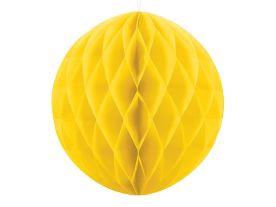 Kula bibułowa, żółty, 30 cm PartyDeco