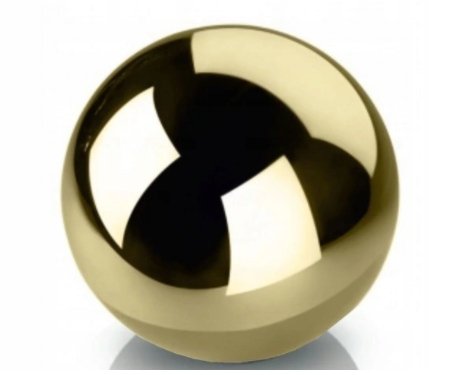 Kula Ceramiczna Dekoracyjna 6 cm Złota POLNIX
