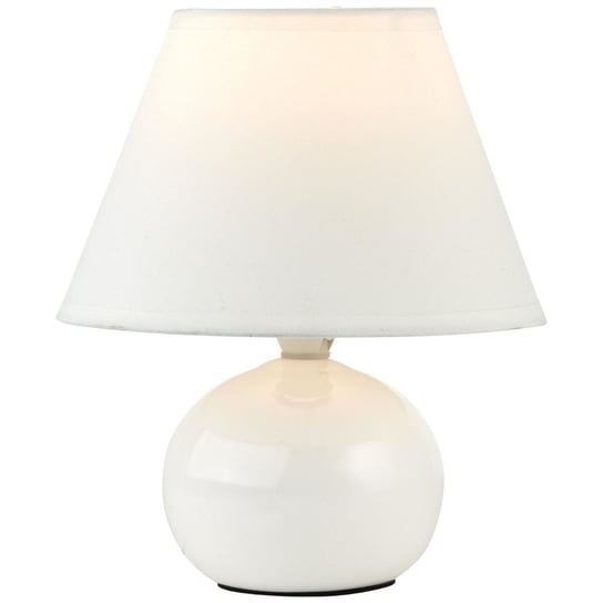 Kulista lampka nocna Primo 61047/05 Brilliant z abażurem biała Brilliant