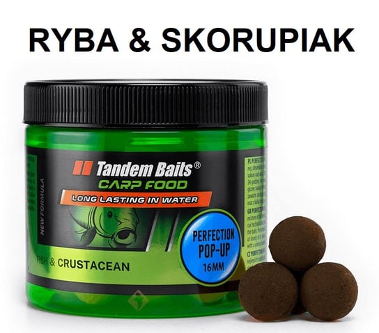 Kulki Haczykowe Pop-Up Tandem Baits - Ryba Skorupiak 16mm Tandem Baits