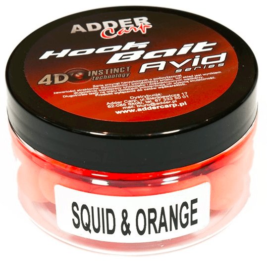 Kulki Pływające Adder Carp Avid Pop Up 14mm - Squid Orange Adder Carp