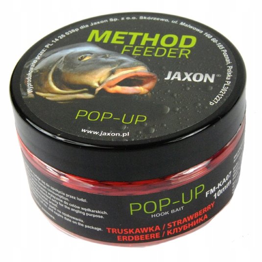 KULKI POP UP Method Feeder 10mm JAXON Truskawka Jaxon