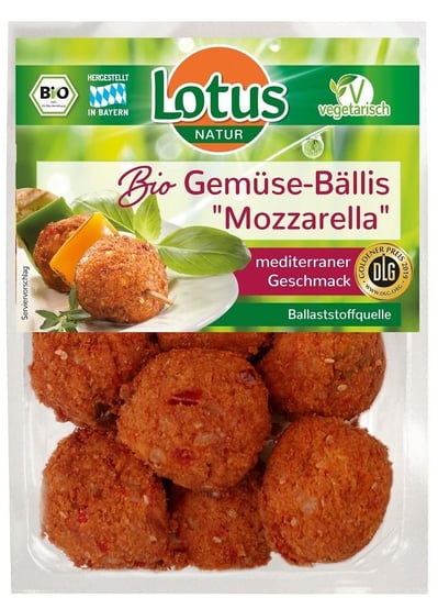 KULKI WARZYWNE Z MOZZARELLĄ BIO 250 g - LOTUS Lotus