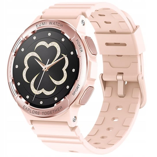 KUMI Smartwatch K6 1.3 cala 300 mAh różowy Inna marka