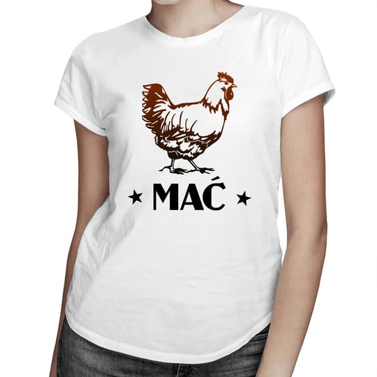 Kura Mać - damska koszulka z nadrukiem Koszulkowy