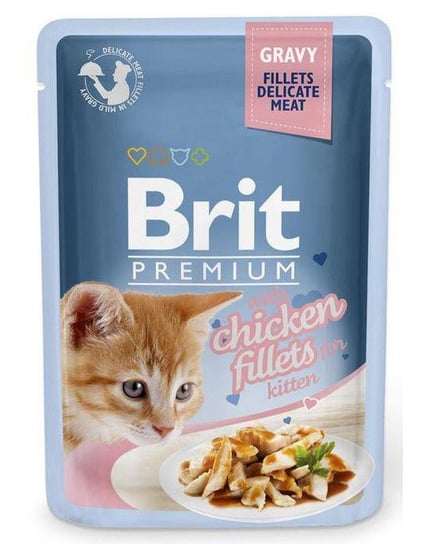 kurczak Brit Premium Cat Fillets in gravy Kitten, 85 g Brit