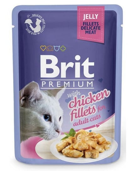 Kurczak BRIT Premium Cat Fillets in Jelly Chicken, 85 g Brit