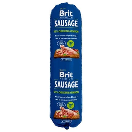 Kurczak z dziczyzną BRIT Sausage Chicken & Venison, 800 g Brit