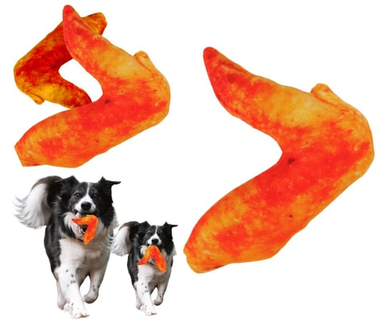 Kurczak zabawka dla psa piszcząca pluszowa skrzydło z grilla  10/12 cm nowinka Inna marka