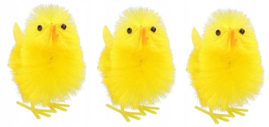 Kurczaki Kurczaczki Wielkanocne 3Szt Ozdoba Stroik Inny producent