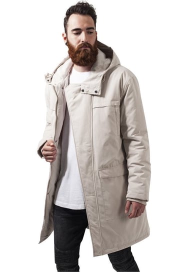 Kurtka Cotton Peached Canvas Parka Sand-L Urban Classics