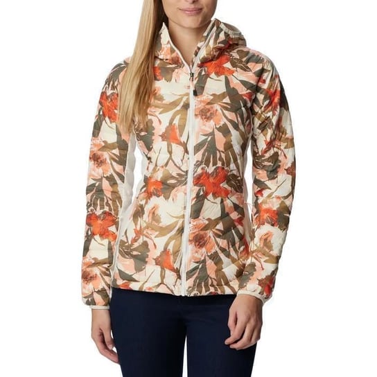 Kurtka hybrydowa damska Columbia Powder Pass Hooded chalk floriculture print 1773211191 Columbia