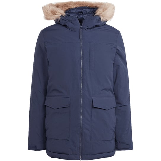 Kurtka męska adidas Parka Hooded Fur granatowa IK0552 L Adidas