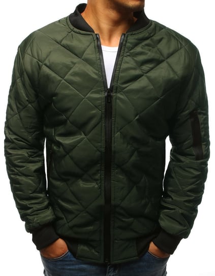 Kurtka męska pikowana bomber jacket zielona TX2216-L Inna marka