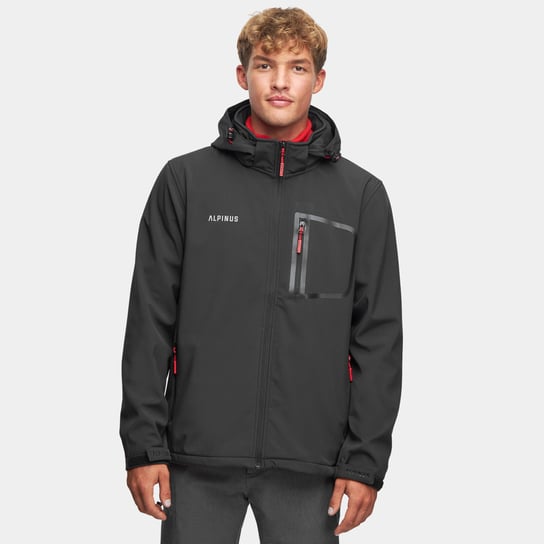 Kurtka męska Softshell Alpinus Stenshuvud czarna 3XL Alpinus