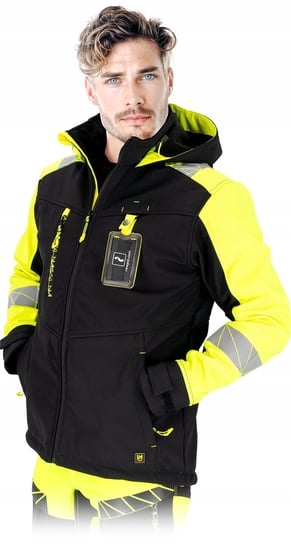 Kurtka ochronna softshell, męska LH RAUT-SH BY r. L LEBER&HOLLMAN