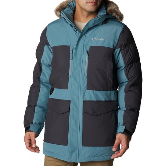 Kurtka puchowa męska Columbia Marquam Peak Fusion Parka niebieska 1957493 Columbia