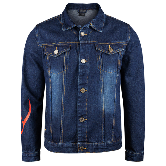 kurtka QUEEN - WHITE CREST DENIM JACKET-M Inna marka