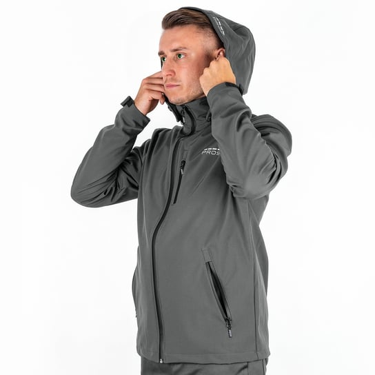 Kurtka softshell PROS SPORT męska, model 729, szara, rozmiar L PROS