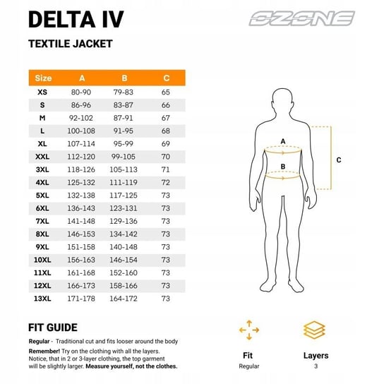 KURTKA TEKSTYLNA OZONE DELTA IV XS Inna marka