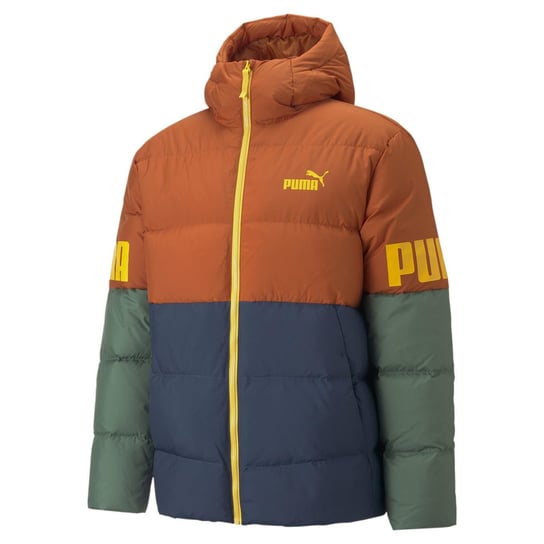 Kurtka z kapturem męska Puma POWER DOWN PUFFER wielokolorowa 84933564-S Inna marka